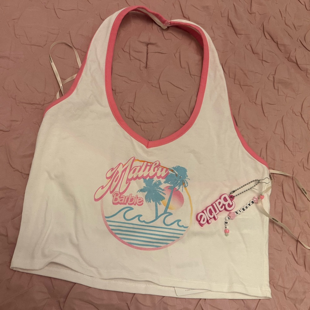 NEW! Barbie haltered crop top